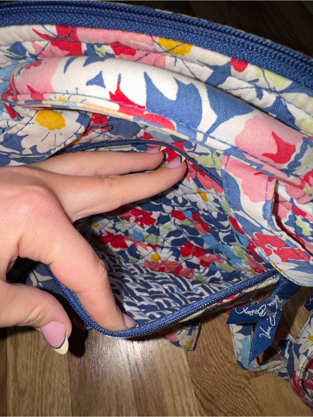 Vera Bradley Mini Backpack Summer Cottage Floral Quilted Bookbag - Picture 9 of 9